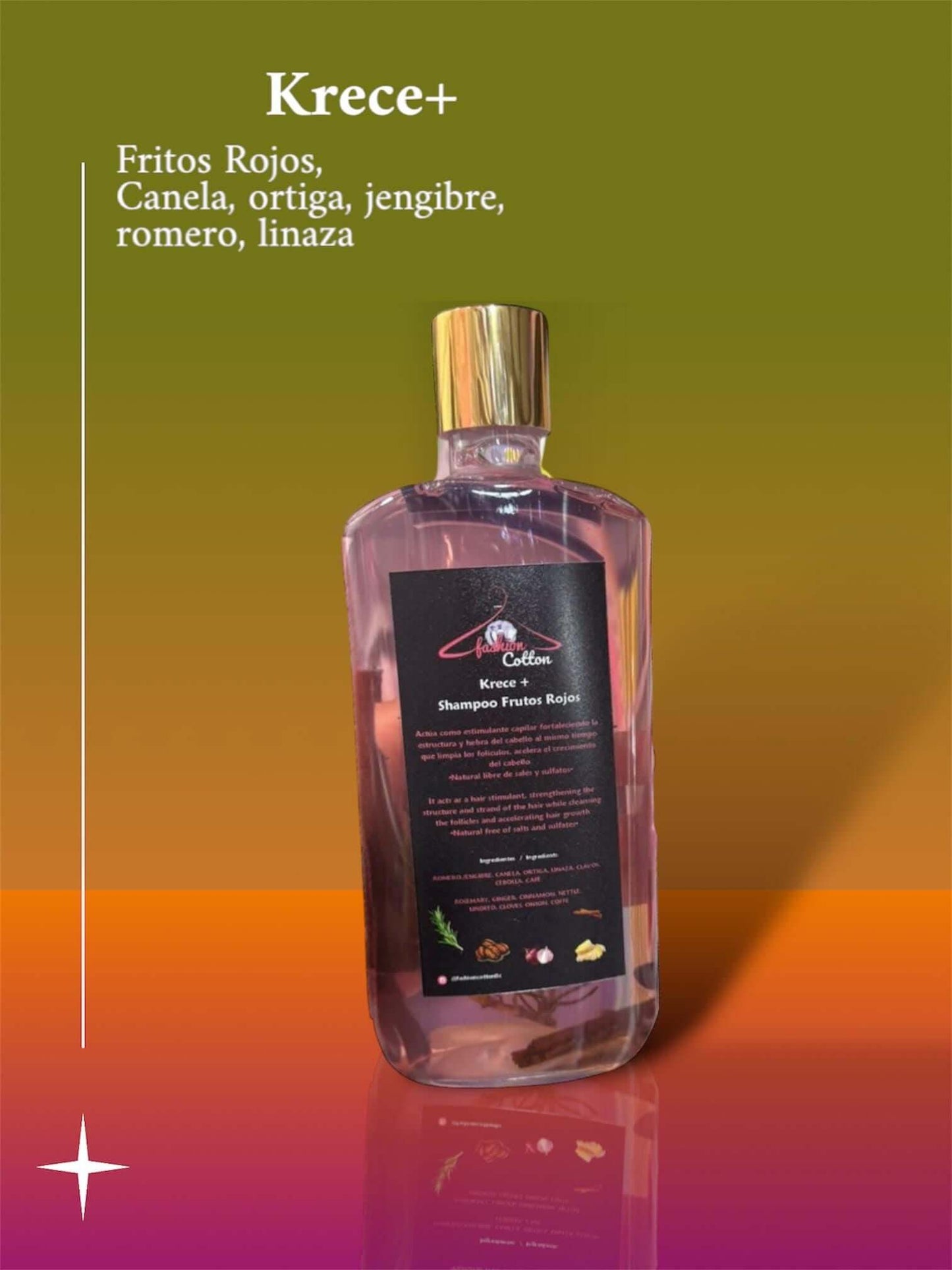 Krece+ Frutos Rojos Shampoo(Quick Long).