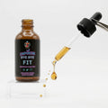 Bottle of 'Bye Bye Fit' with a dropper on a white background