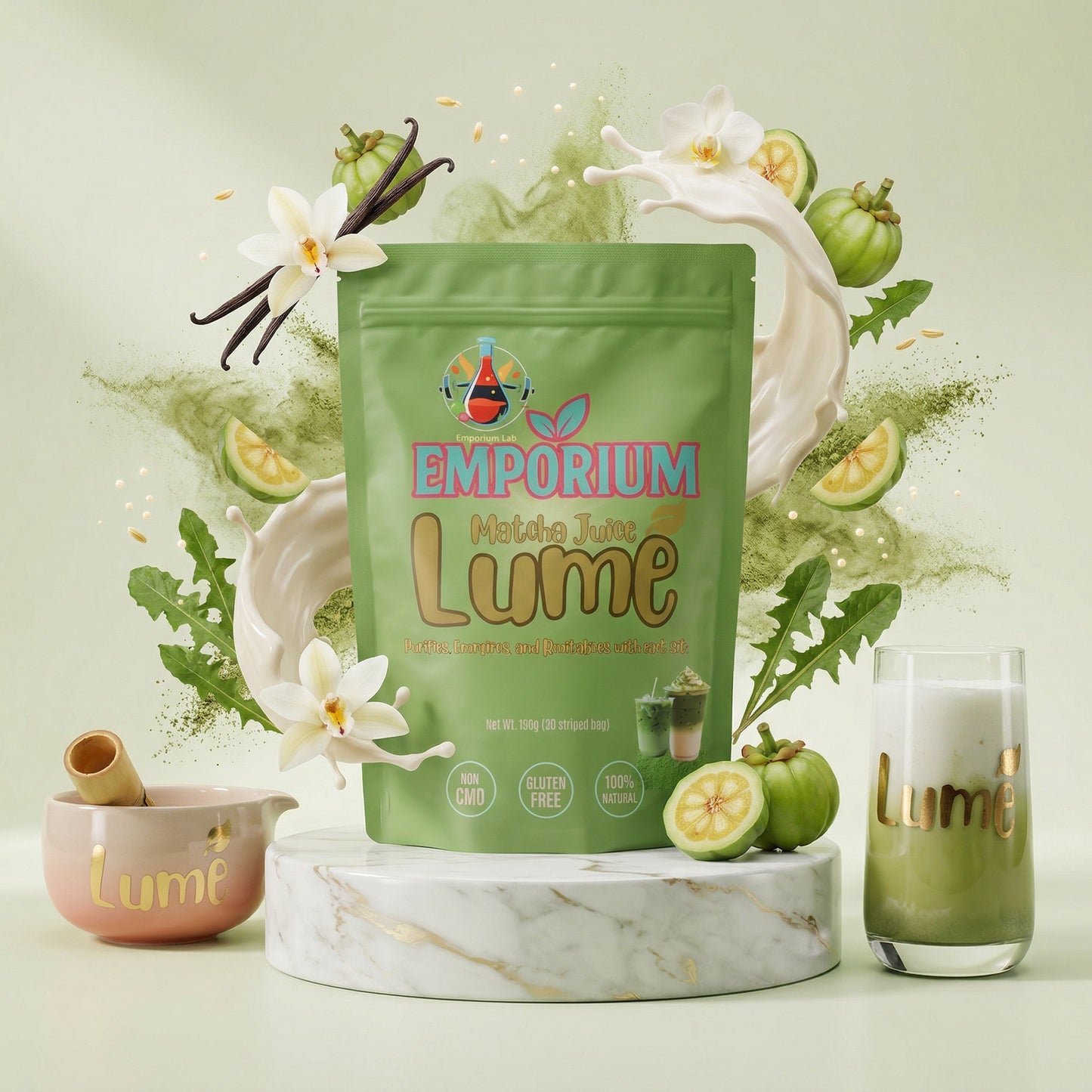 Matcha Juice firbibion usa , garcía cambogia, colageno
