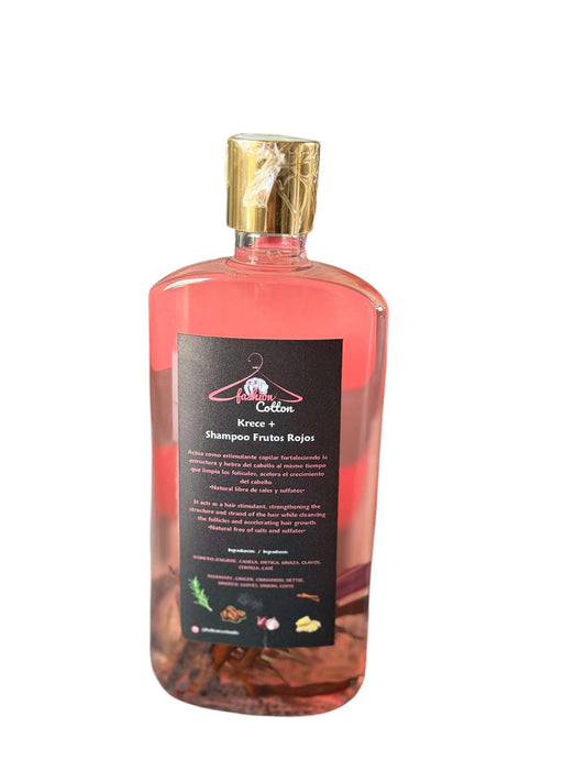 Krece+ Frutos Rojos  Shampoo(Quick Long).
