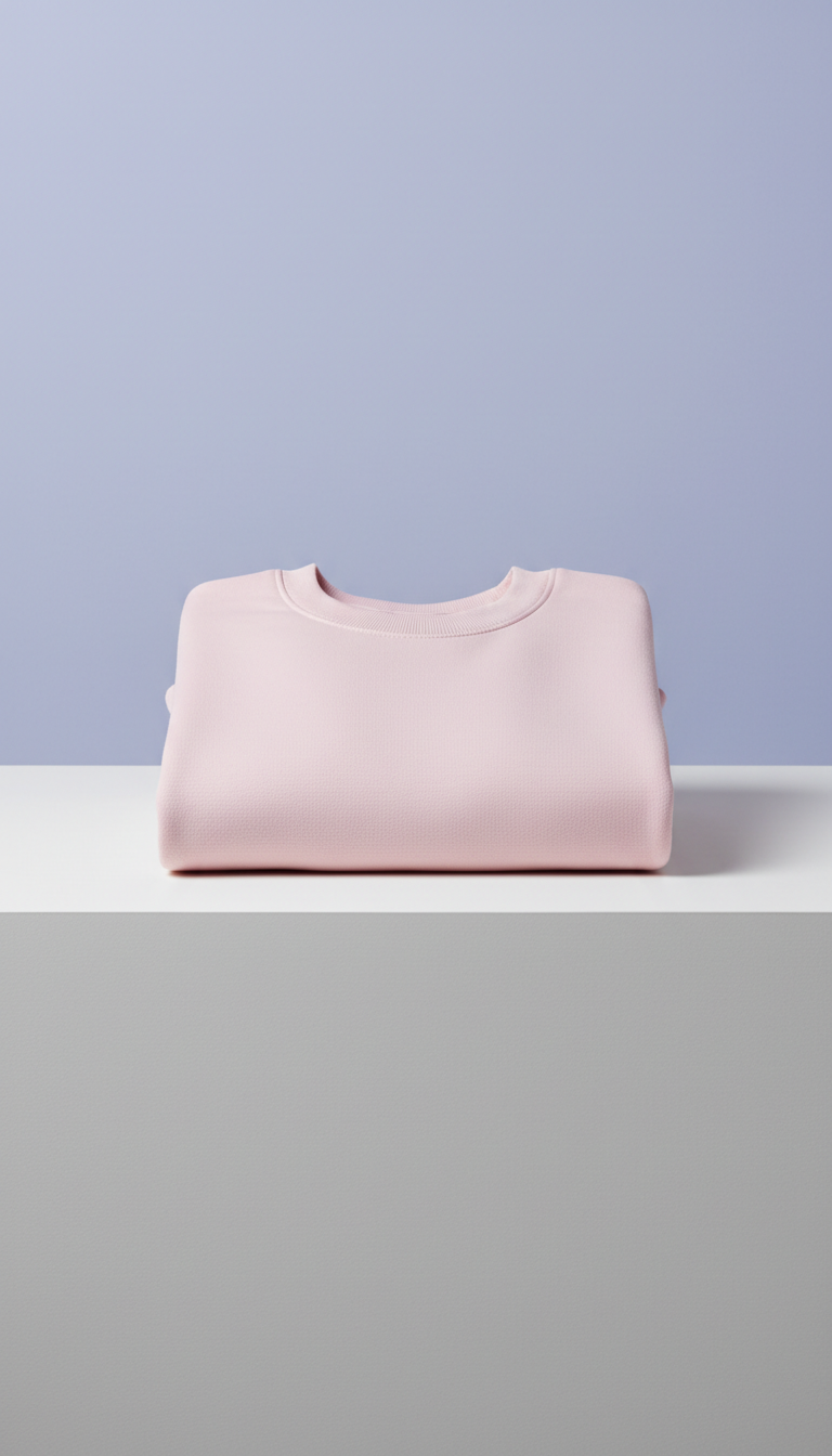 Soft-Touch Cotton Tee in Pink