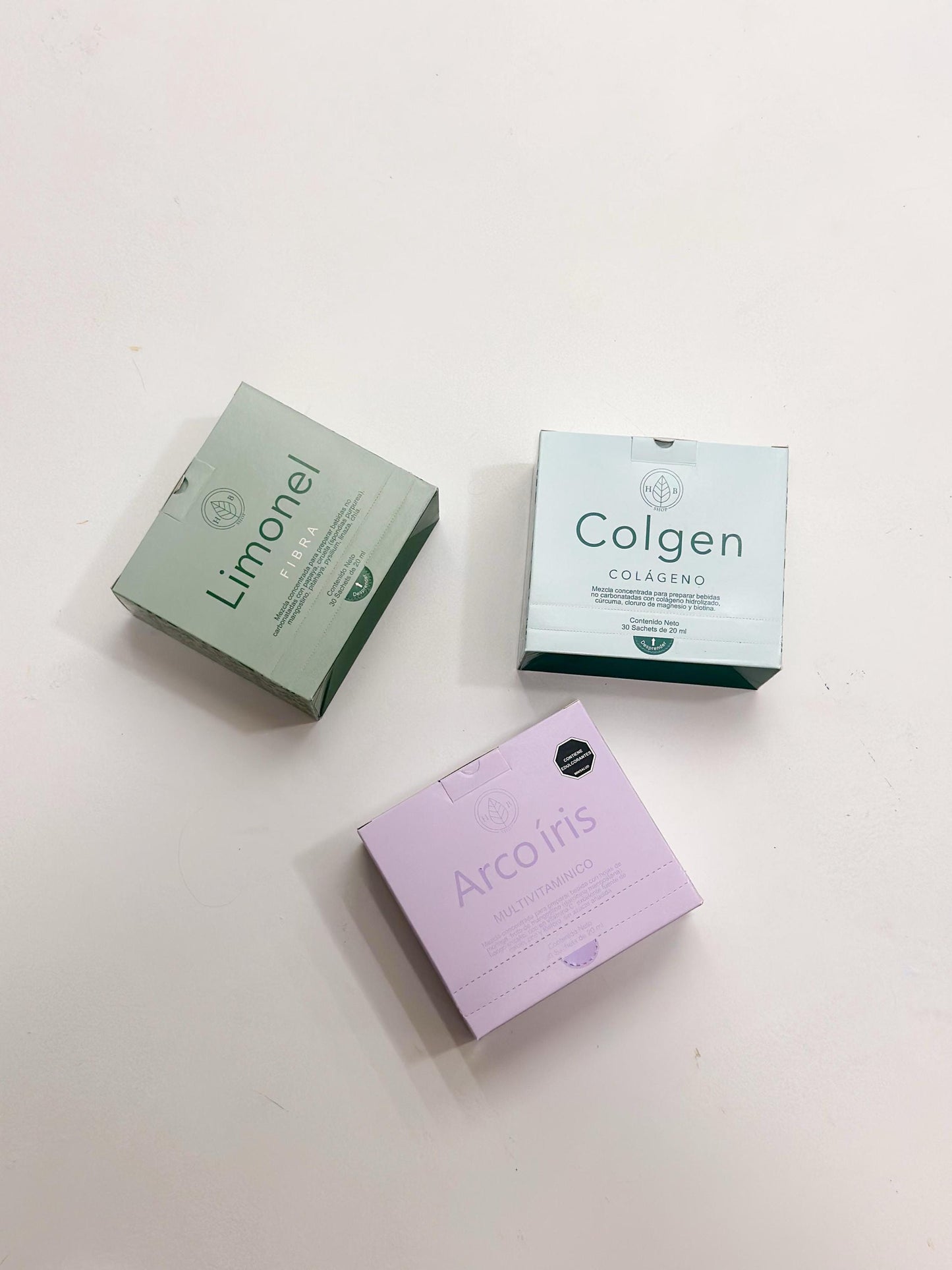 TRIO (Colageno, ARCOÍRIS, Limonel Fibra).