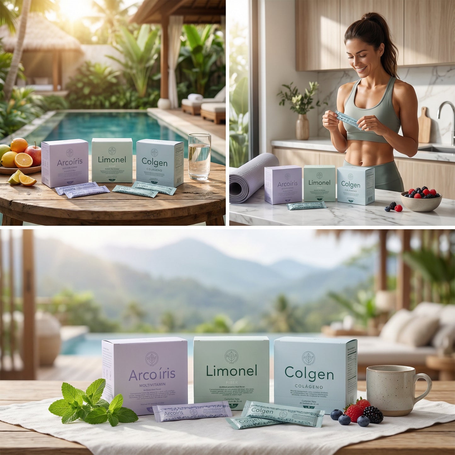 TRIO (Colageno, ARCOÍRIS, Limonel Fibra)